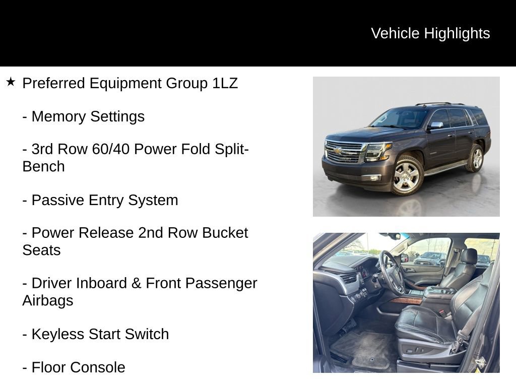Used 2015 Chevrolet Tahoe LTZ w/ Max Trailering Package AWD/4WD image 5