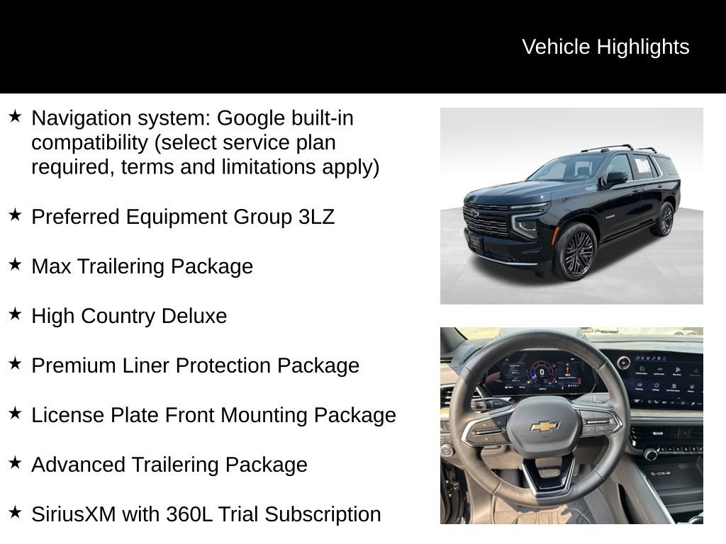 Certified 2025 Chevrolet Tahoe High Country AWD/4WD image 10