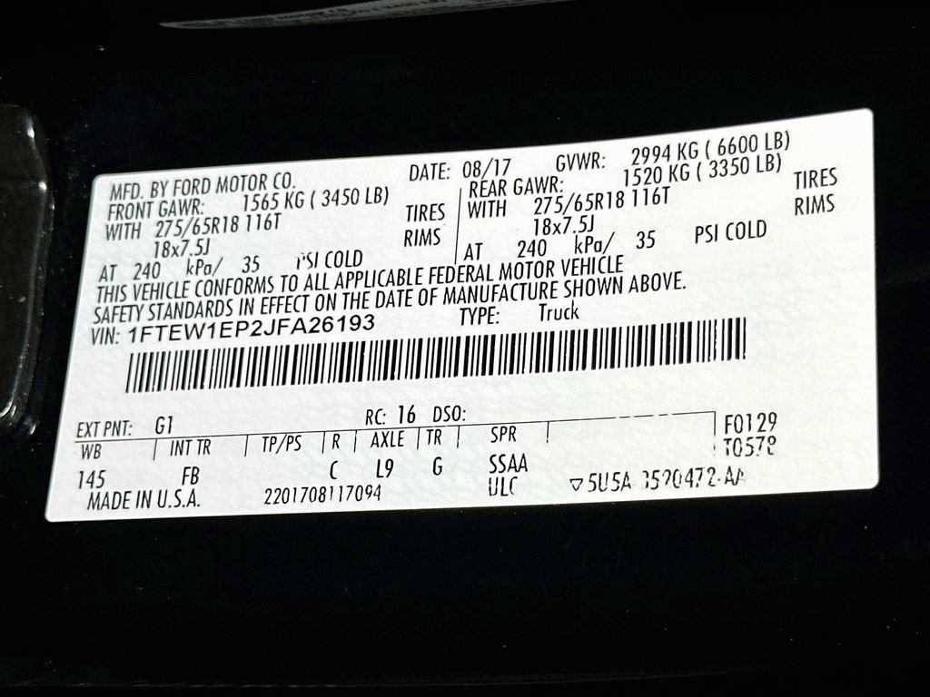 Used 2018 Ford F150 XLT w/ Equipment Group 302A Luxury AWD/4WD image 20