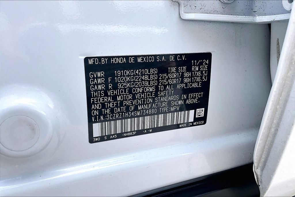 Certified 2025 Honda HR-V LX image 18