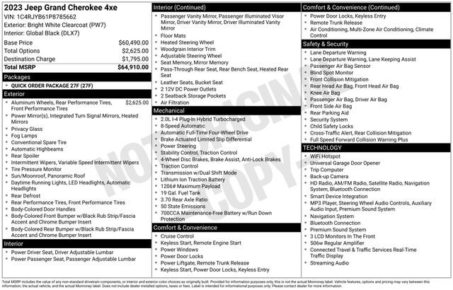 Used 2023 Jeep Grand Cherokee 4WD 4xe image 9