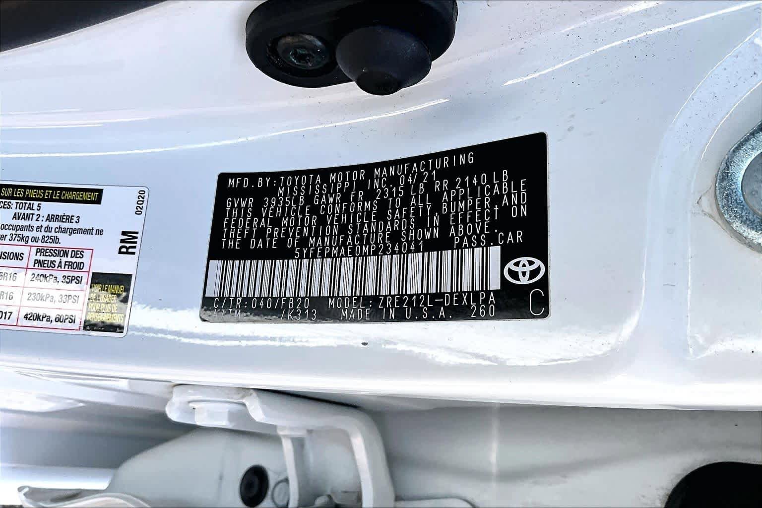 Certified 2021 Toyota Corolla LE FWD image 36