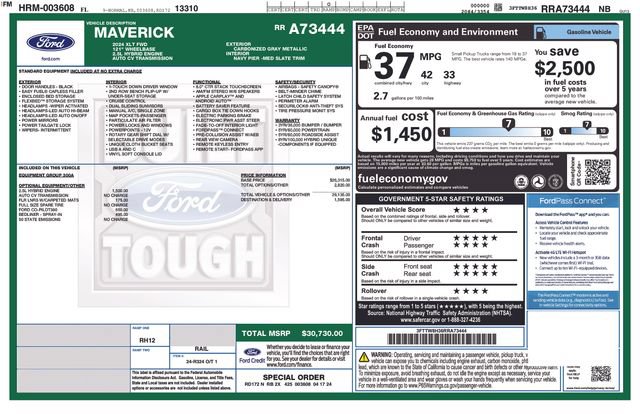 Used 2024 Ford Maverick XLT FWD image 5