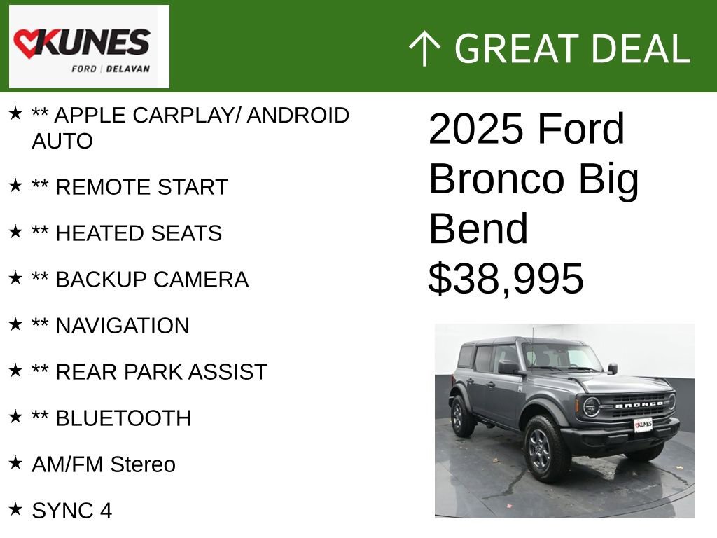 Used 2025 Ford Bronco Big Bend image 2