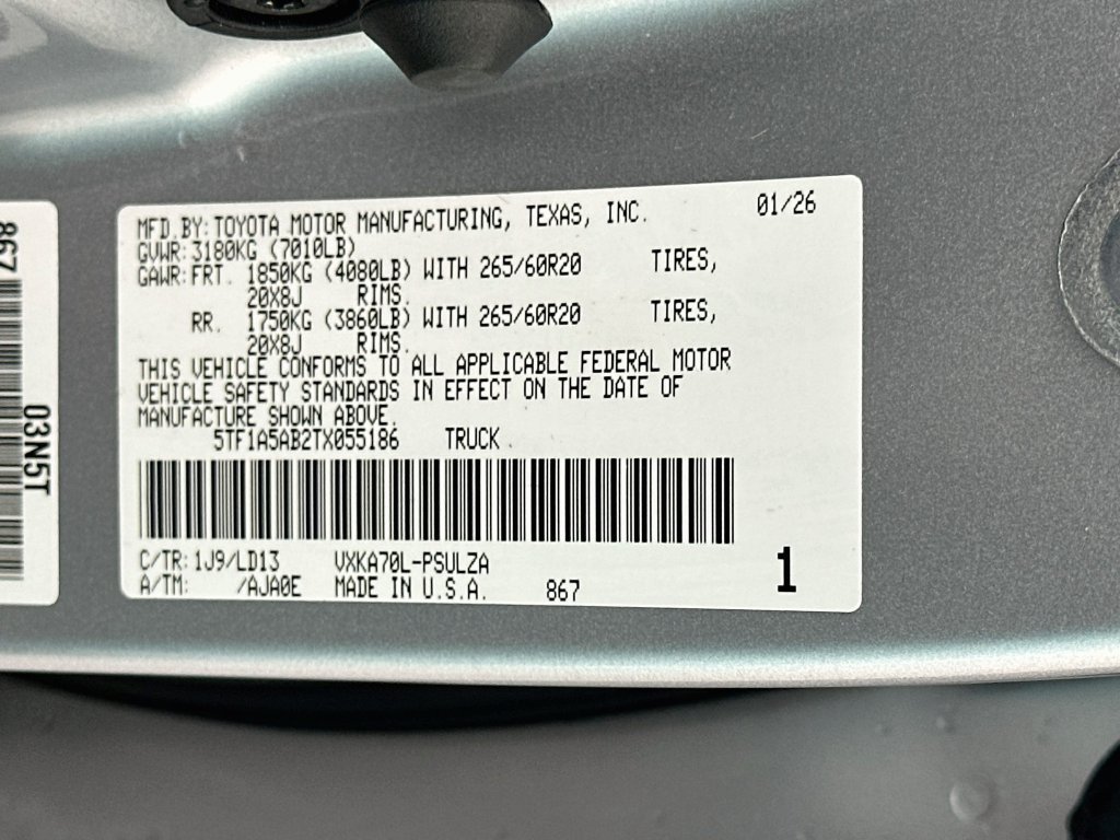 Certified 2026 Toyota Tundra Limited w/ Power Package RWD image 31