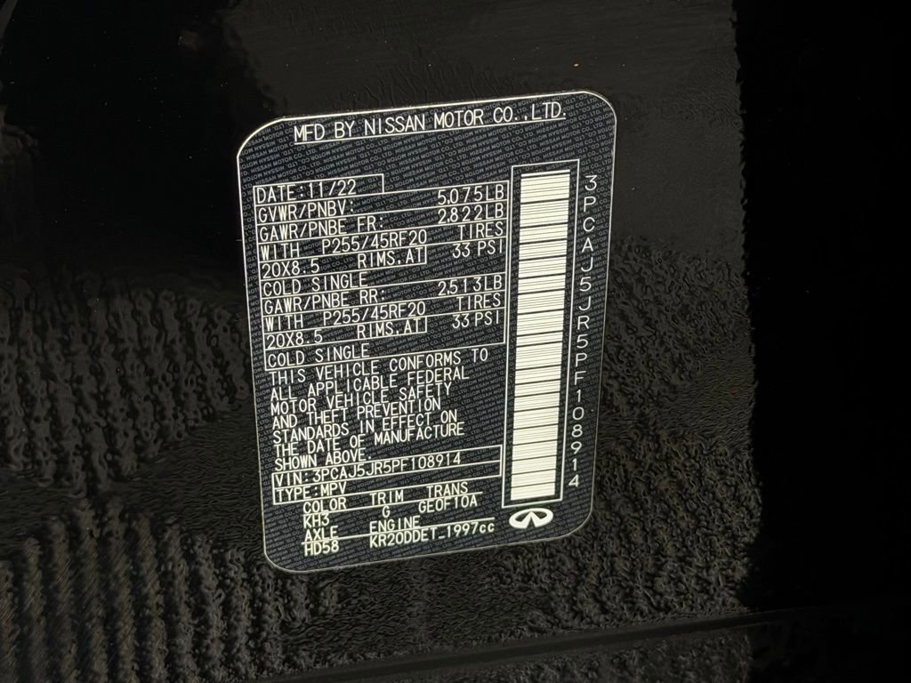 Used 2023 INFINITI QX55 Luxe w/ Cargo Package image 34