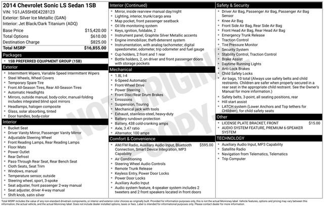 Used 2014 Chevrolet Sonic LS image 24