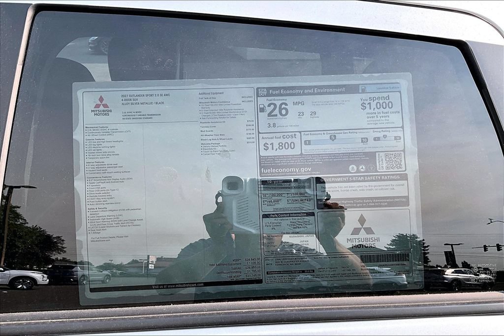 New 2027 Mitsubishi Outlander Sport SE AWD/4WD image 14