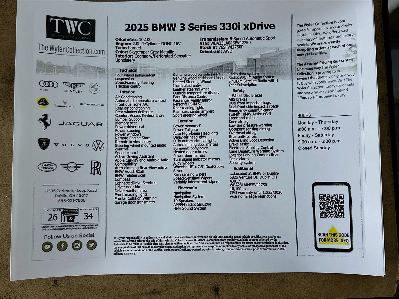 Used 2025 BMW 330i xDrive Sedan AWD/4WD image 47