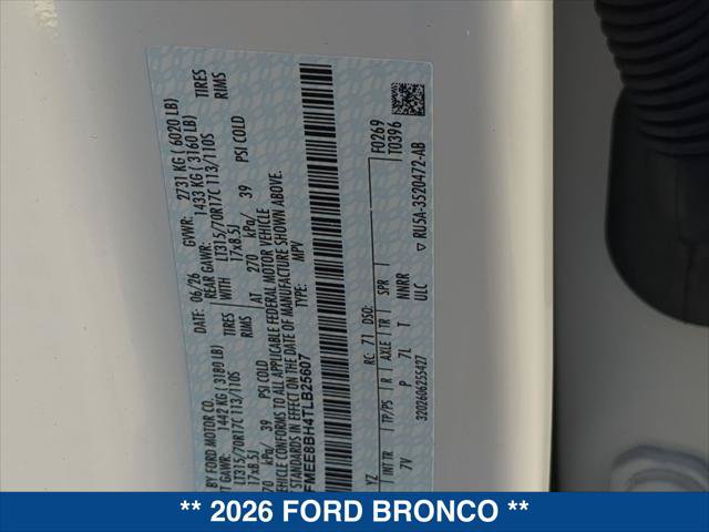 New 2026 Ford Bronco Outer Banks w/ Sasquatch Package AWD/4WD image 21