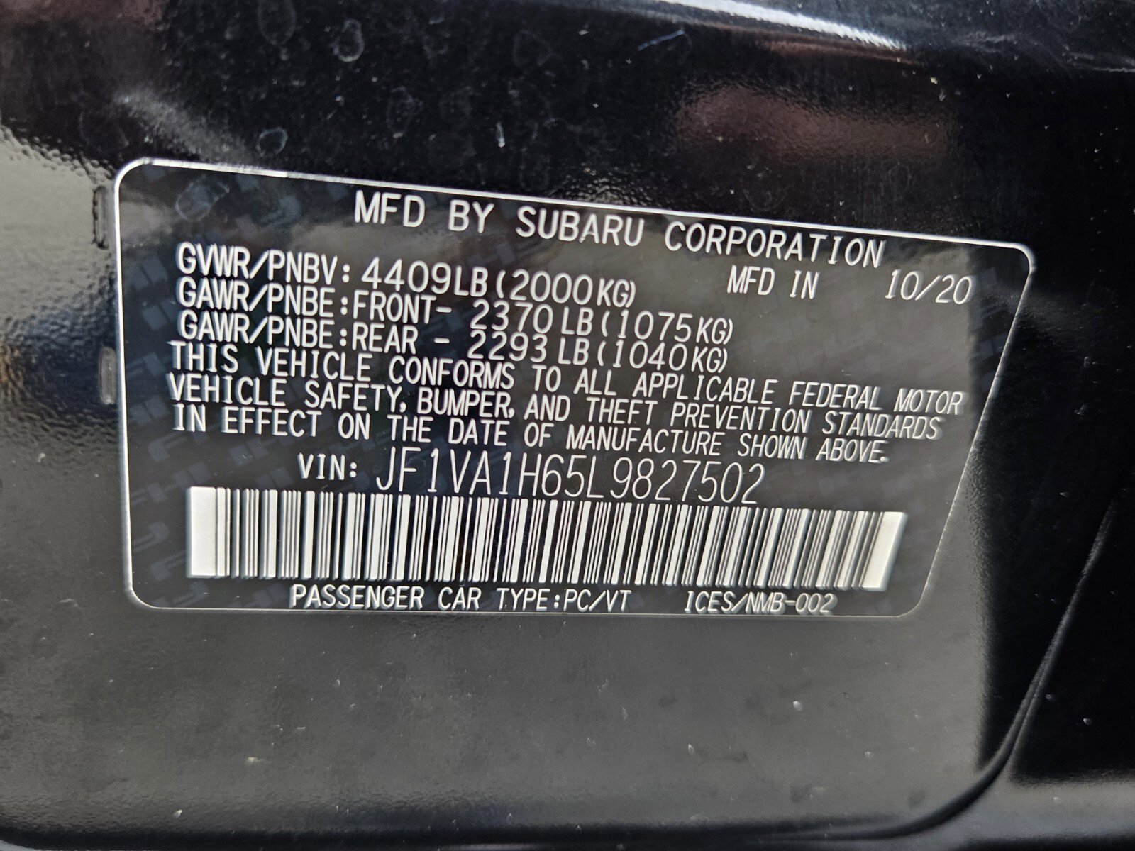 Used 2020 Subaru WRX Limited AWD/4WD image 26