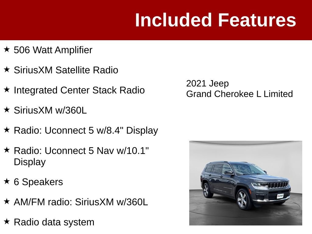 Used 2021 Jeep Grand Cherokee L Limited AWD/4WD image 4