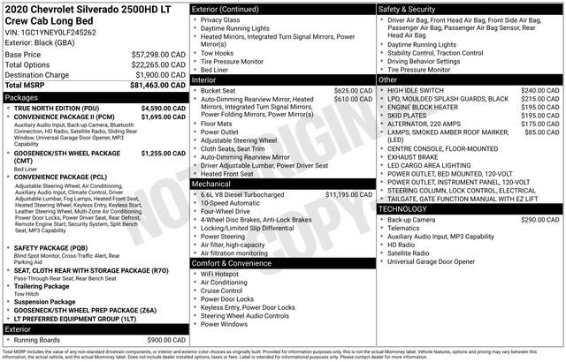 Used 2020 Chevrolet Silverado 2500 LT w/ True North Edition AWD/4WD image 33