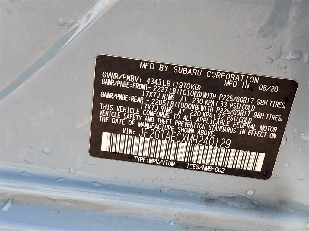 Used 2021 Subaru Crosstrek 2.0i Premium w/ Moonroof Package image 31