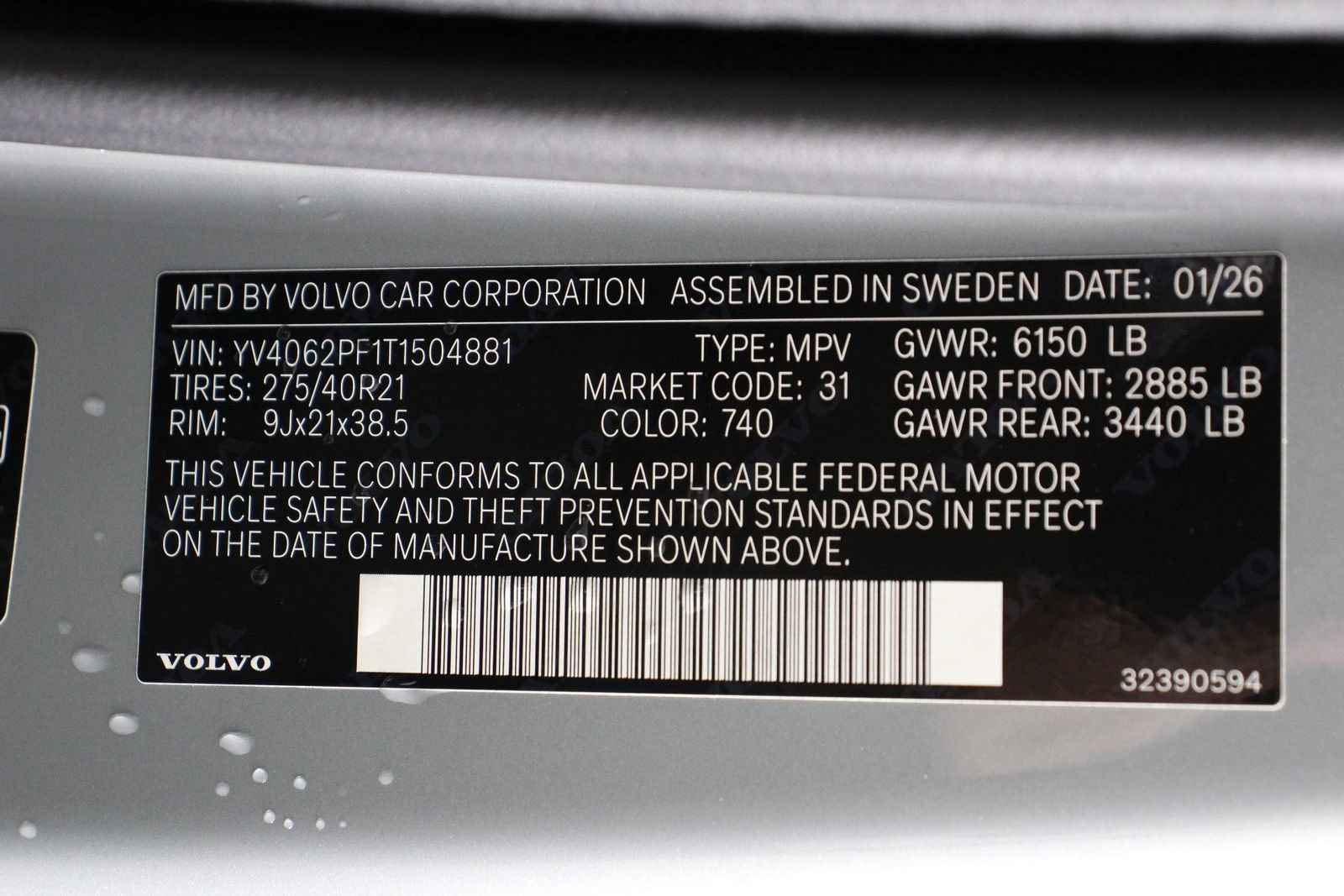 New 2026 Volvo XC90 B6 Ultra w/ Protection Package AWD/4WD image 17