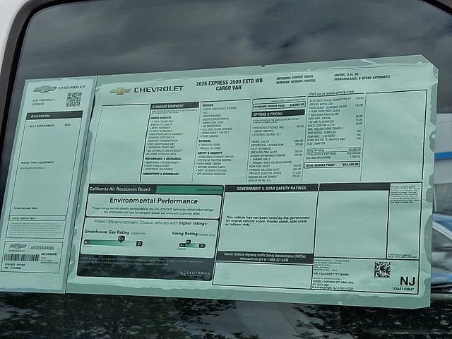 New 2026 Chevrolet Express 3500 Extended w/ Driver Convenience Package RWD image 15