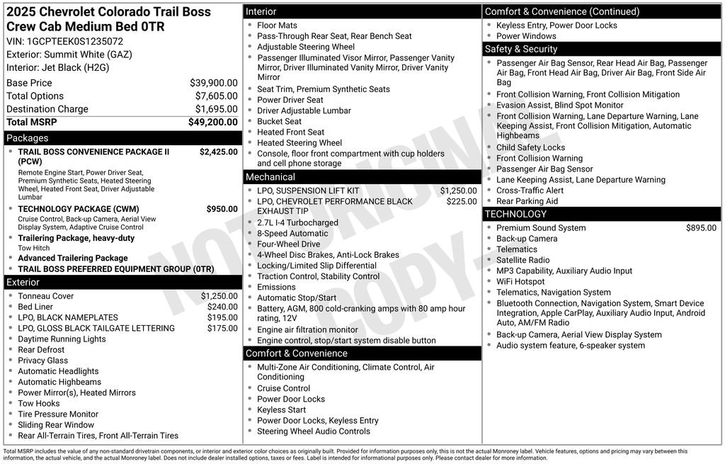 Certified 2025 Chevrolet Colorado Trail Boss AWD/4WD video 3