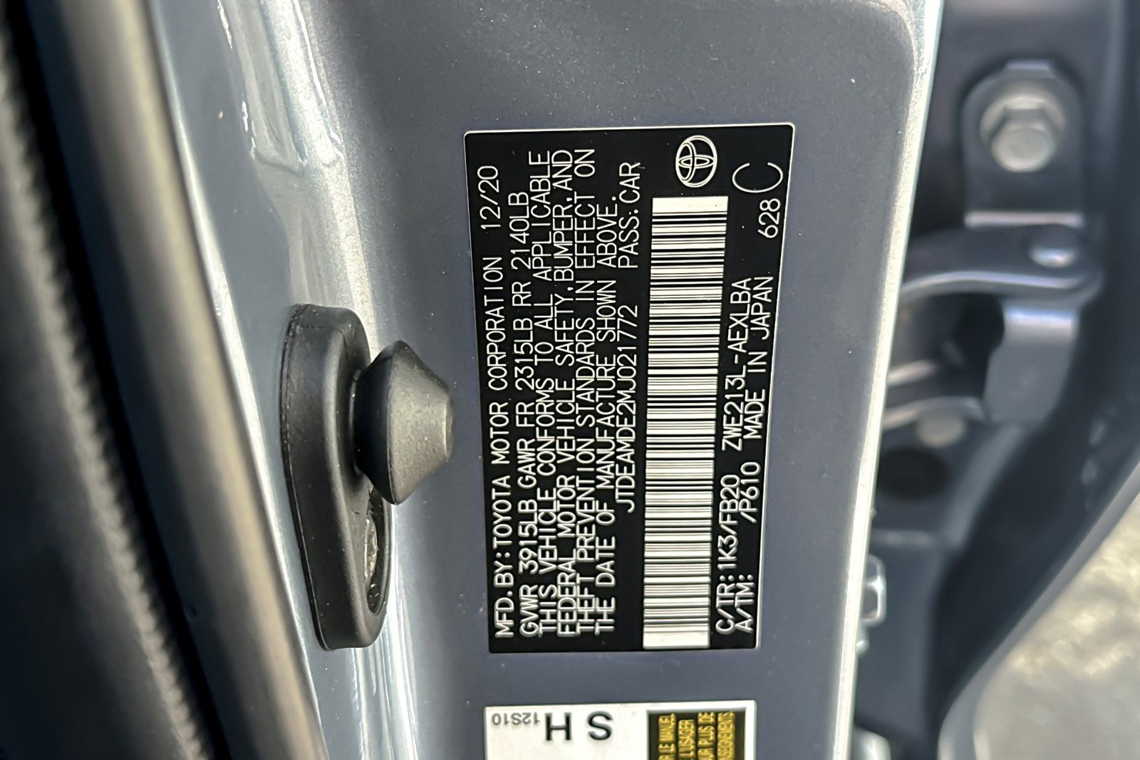 Certified 2021 Toyota Corolla LE w/ Carpet Mat Package (TMS) FWD image 26