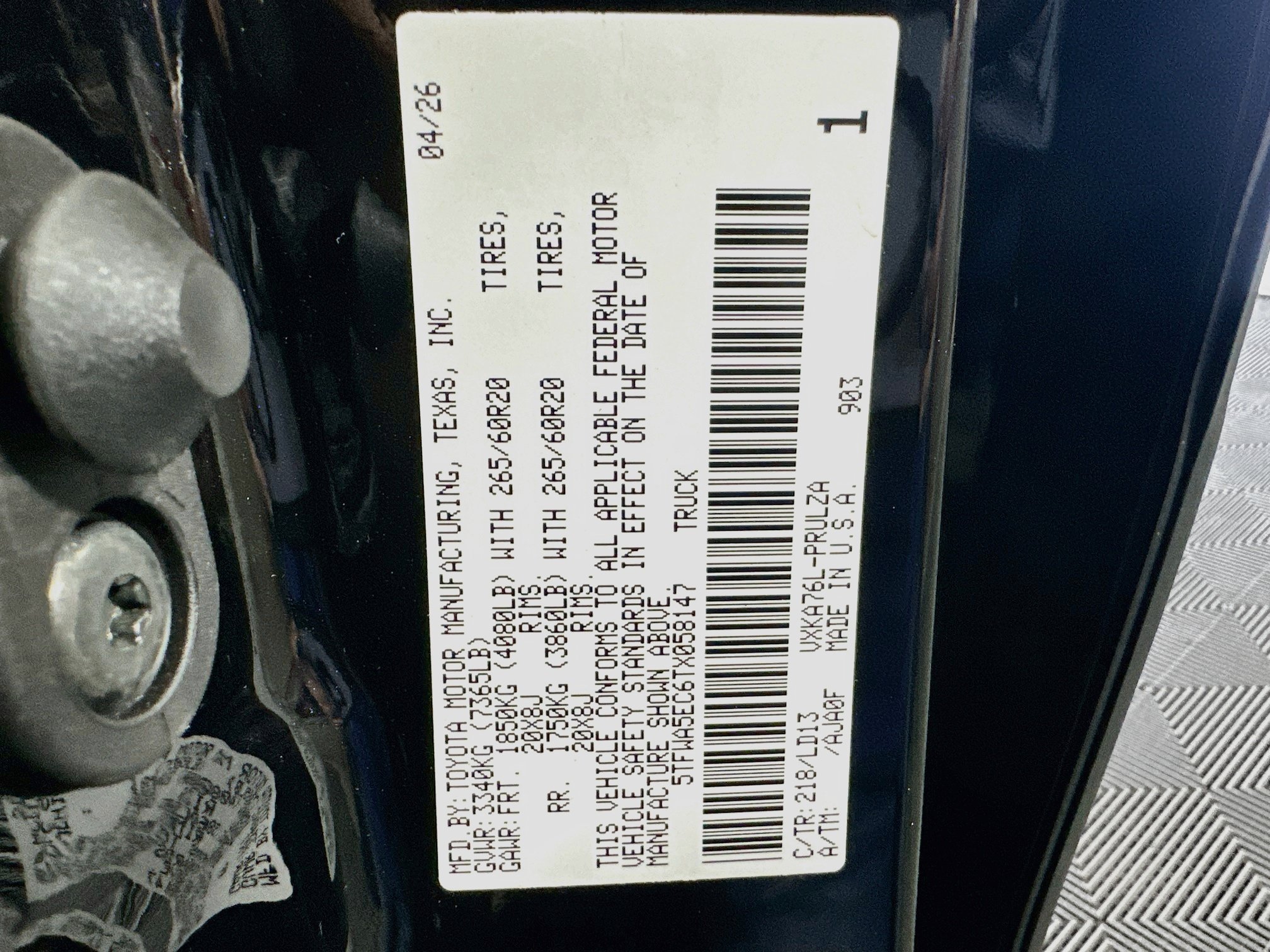 New 2026 Toyota Tundra Limited AWD/4WD image 12