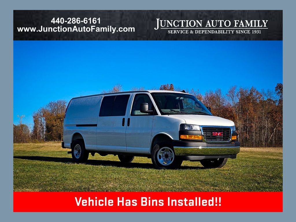 New 2025 GMC Savana 3500 Work Van 3D Extended Cargo Van w/ Driver Convenience Package