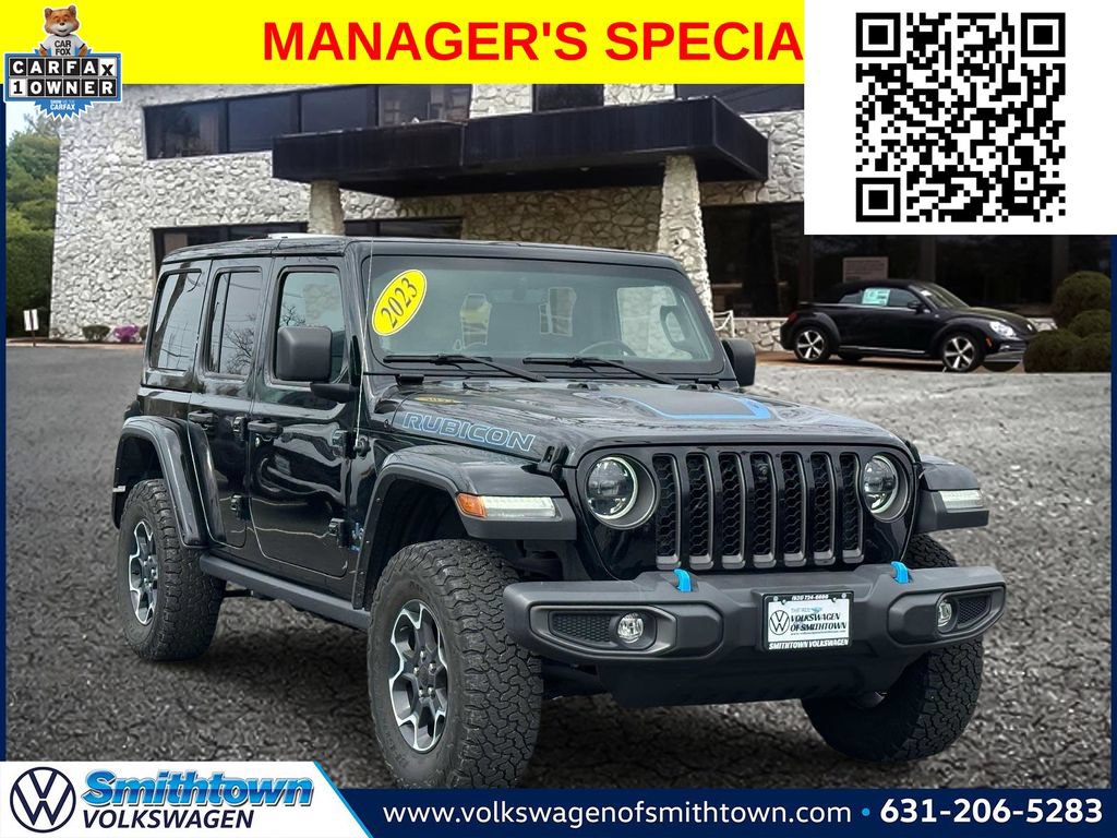 Used 2023 Jeep Wrangler Unlimited Rubicon 4xe w/ Cold Weather Group AWD/4WD image 1