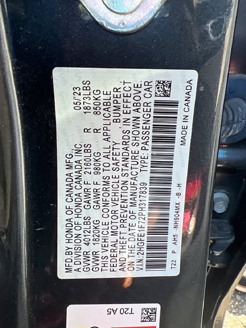 Used 2023 Honda Civic EX image 7