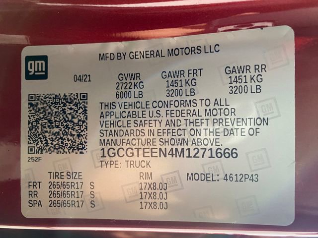 Certified 2021 Chevrolet Colorado ZR2 image 32