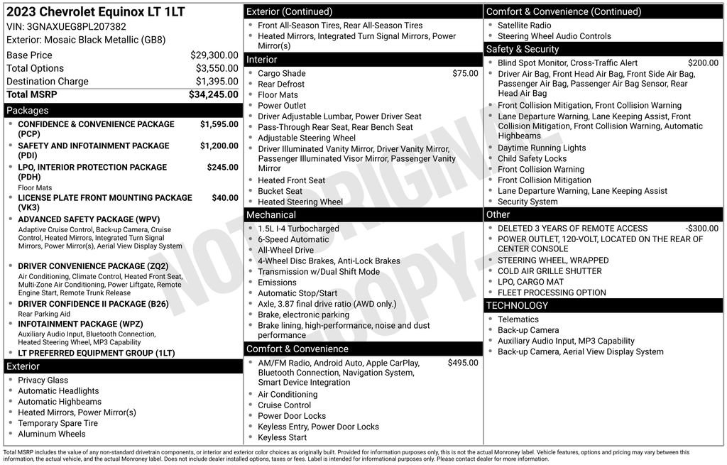 Used 2023 Chevrolet Equinox LT AWD/4WD image 4