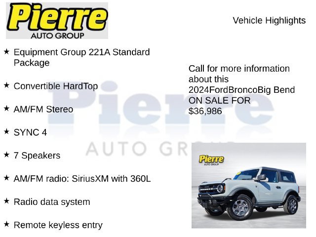 Used 2024 Ford Bronco Big Bend AWD/4WD image 7