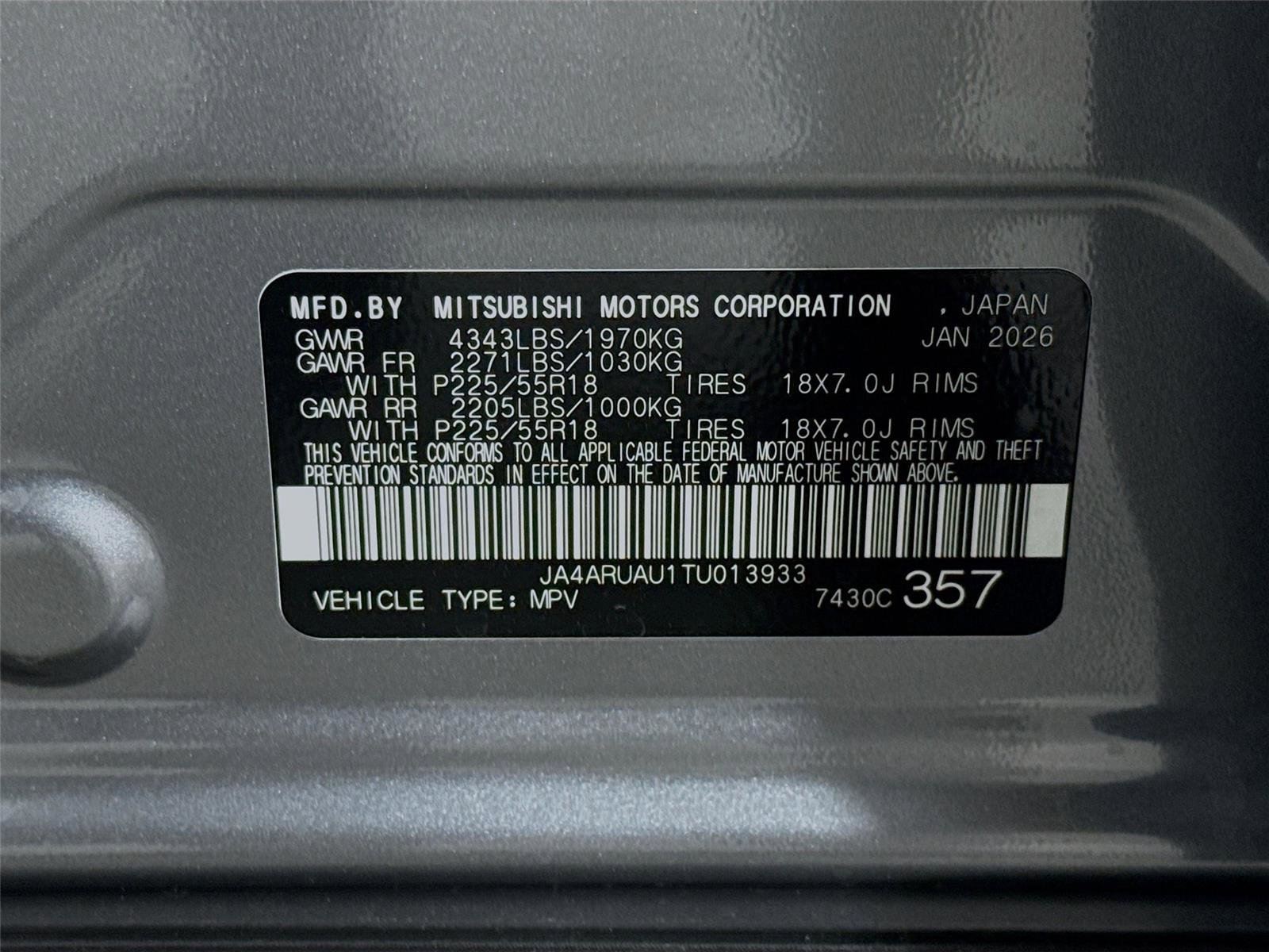 New 2026 Mitsubishi Outlander Sport S image 28