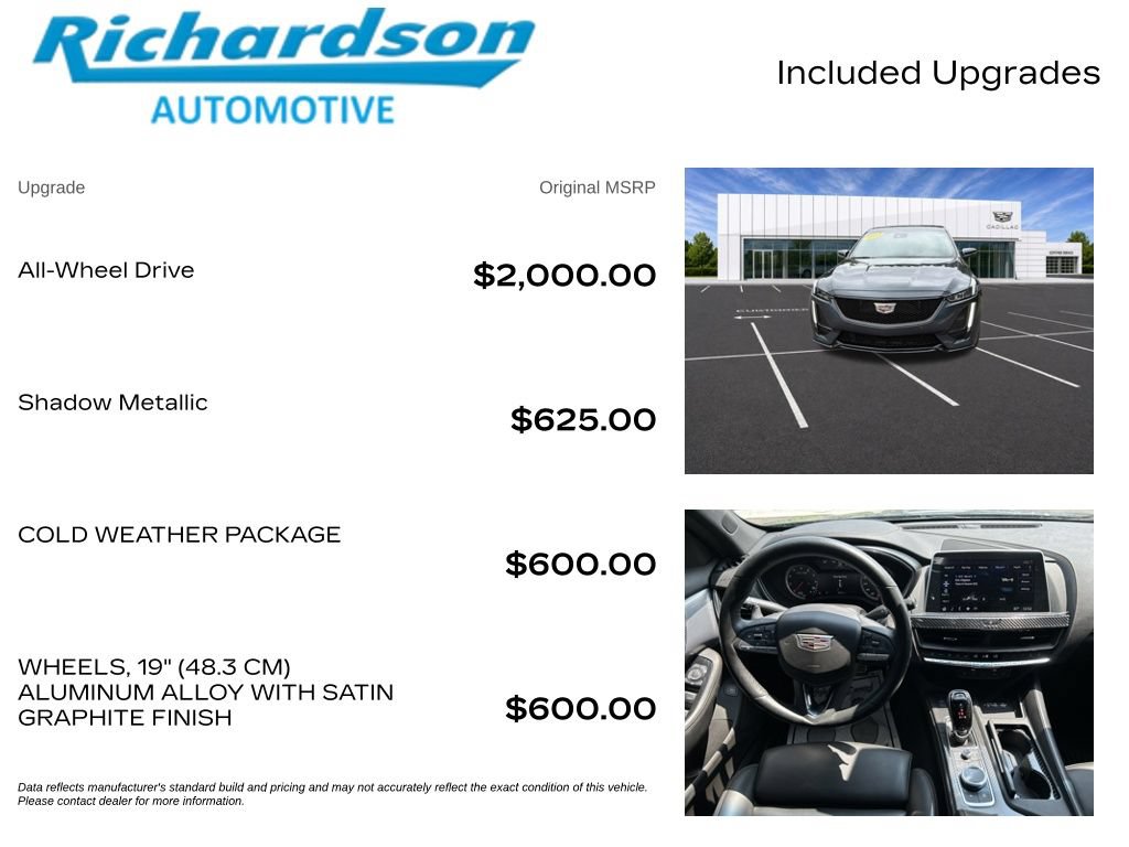 Certified 2022 Cadillac CT5 V w/ Cold Weather Package AWD/4WD image 7