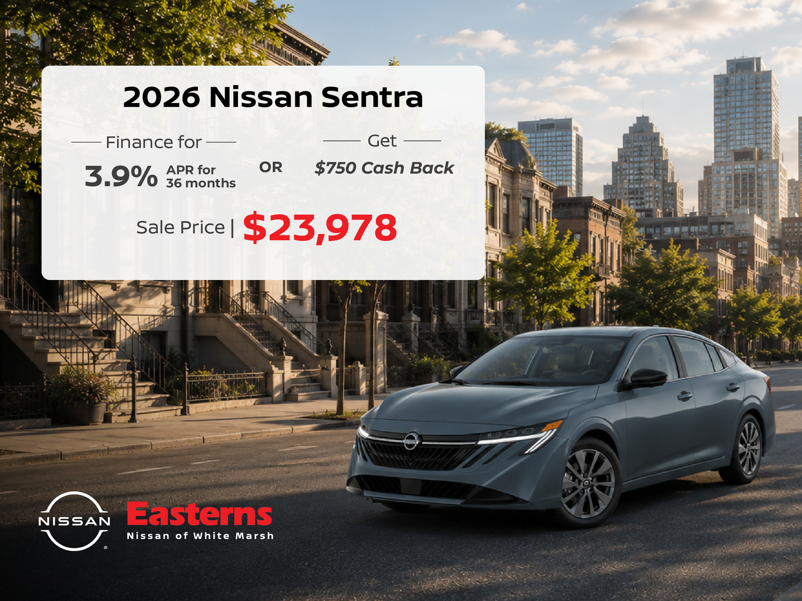 New 2026 Nissan Sentra SV w/ Floor Mat Package FWD image 2