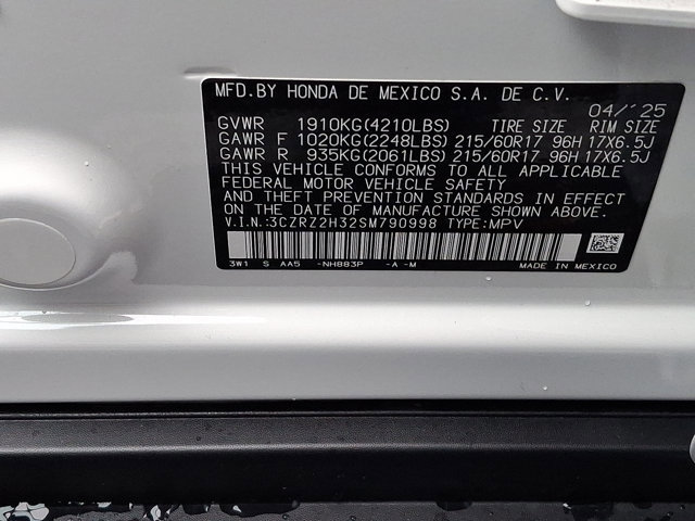Certified 2025 Honda HR-V LX image 27