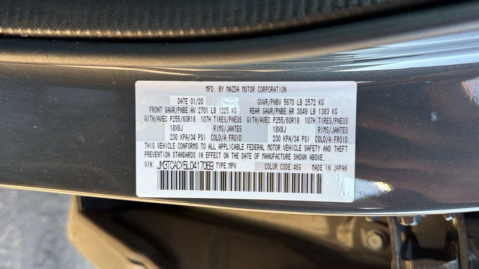 Used 2020 MAZDA CX-9 Touring w/ Touring Premium Package FWD image 26