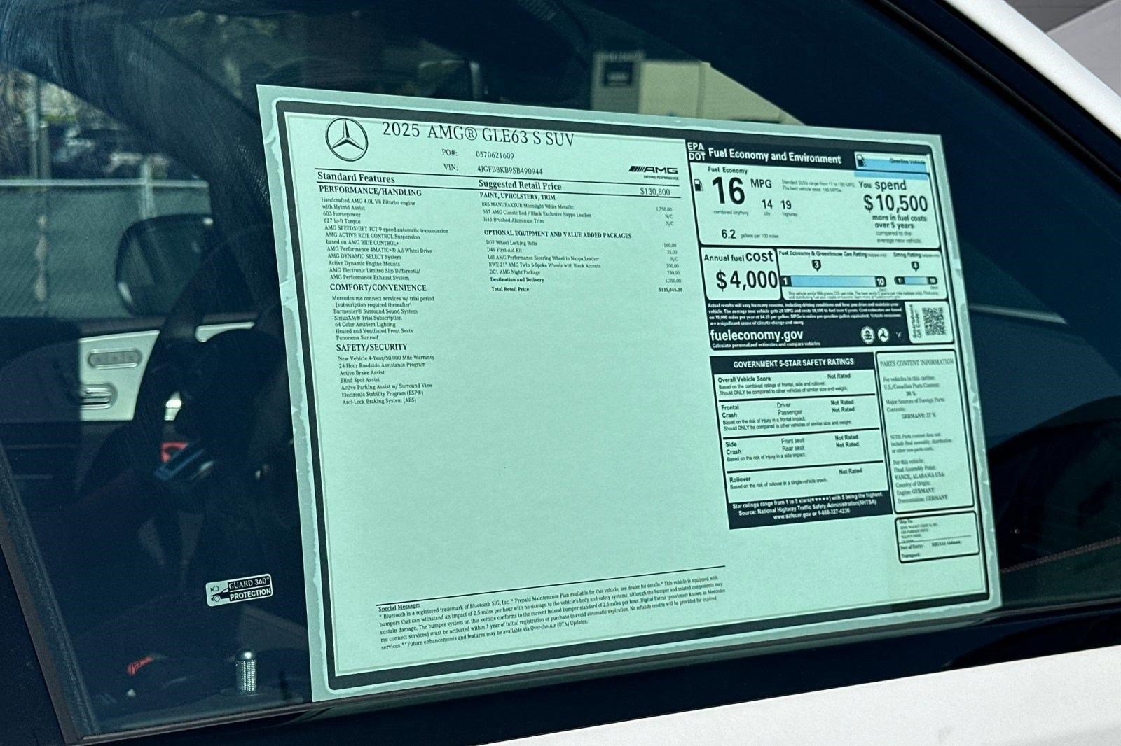 Certified 2025 Mercedes-Benz GLE 63 AMG S image 30