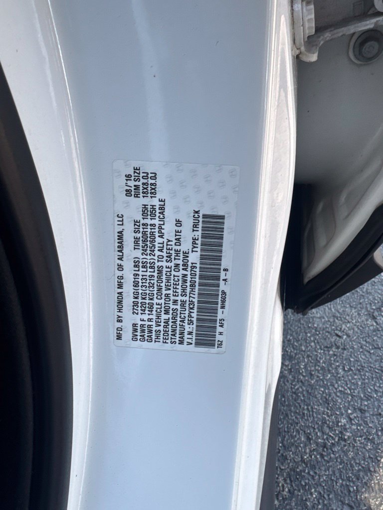 Certified 2017 Honda Ridgeline RTL-E image 24