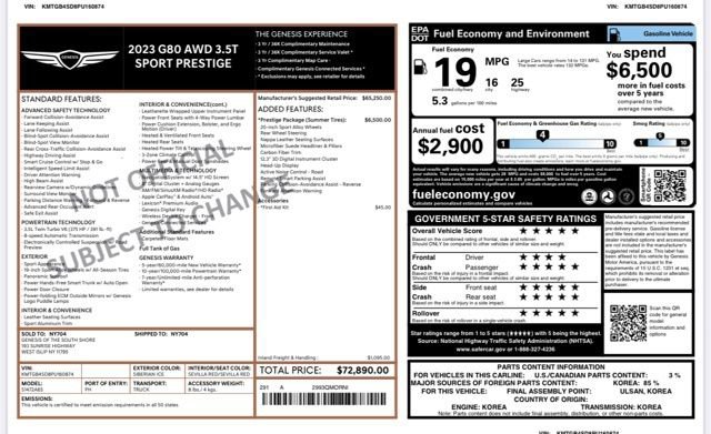 Used 2023 Genesis G80 3.5T Sport image 28