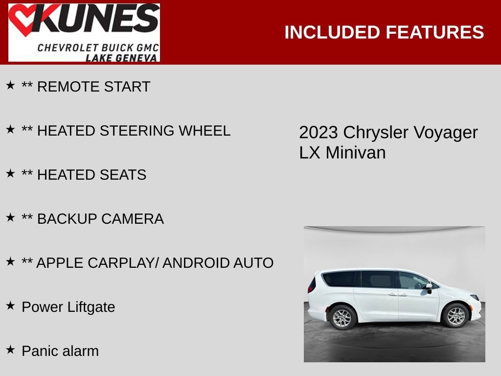 Used 2023 Chrysler Voyager LX FWD image 2