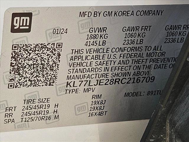 Used 2024 Chevrolet Trax RS w/ Sunroof Package FWD image 22