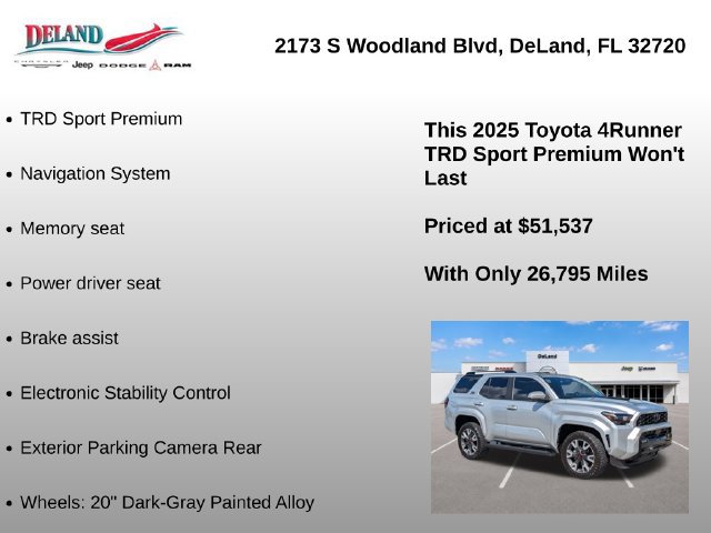 Used 2025 Toyota 4Runner TRD Sport Premium RWD image 7