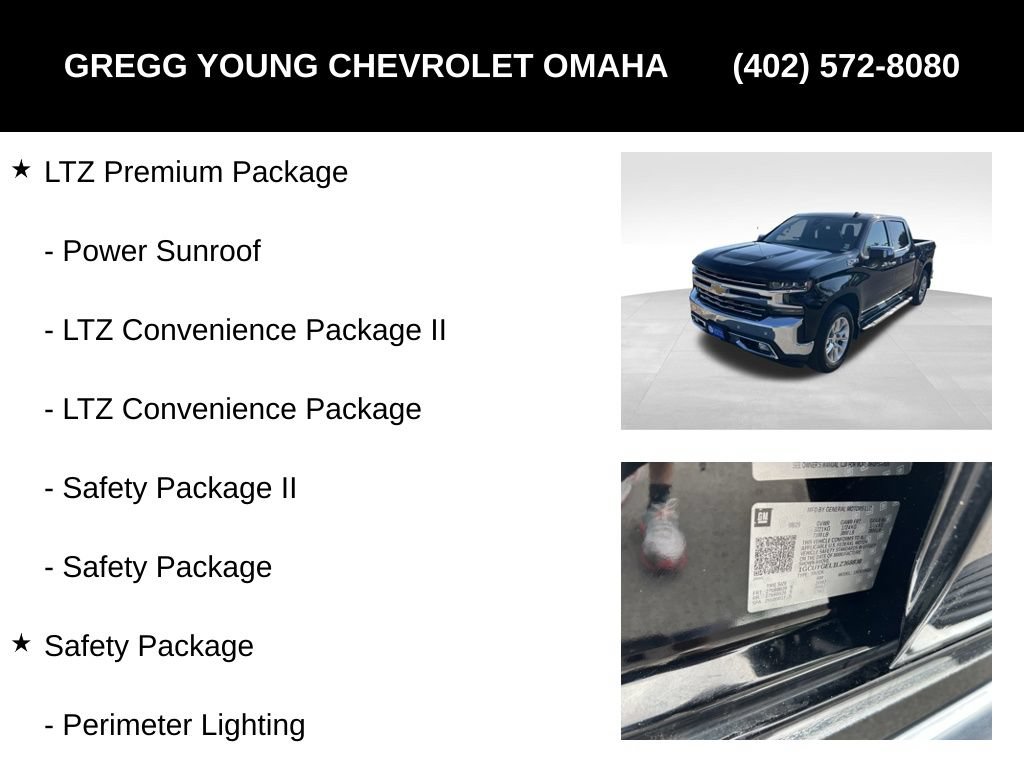Used 2020 Chevrolet Silverado 1500 LTZ w/ LTZ Premium Package AWD/4WD image 11