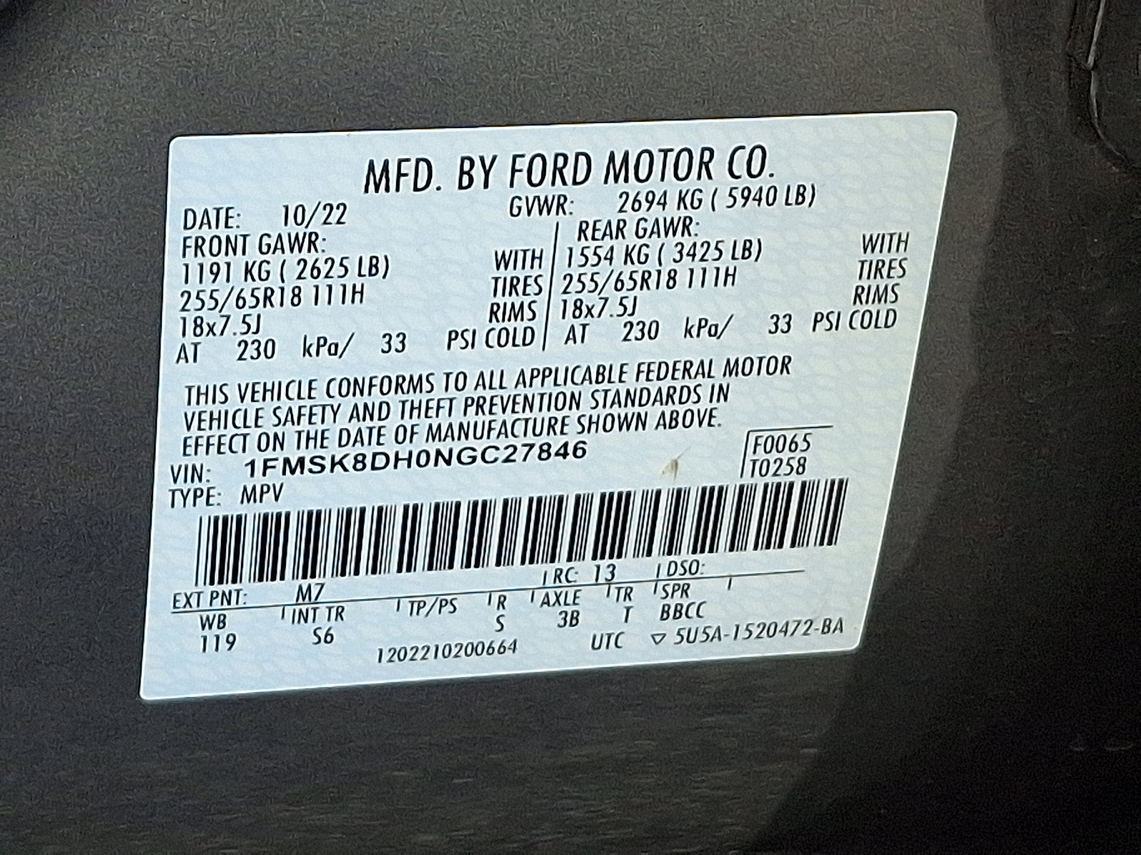Certified 2022 Ford Explorer XLT w/ Equipment Group 202A image 27