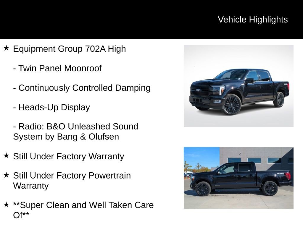Certified 2024 Ford F150 Platinum w/ Equipment Group 702A High image 6