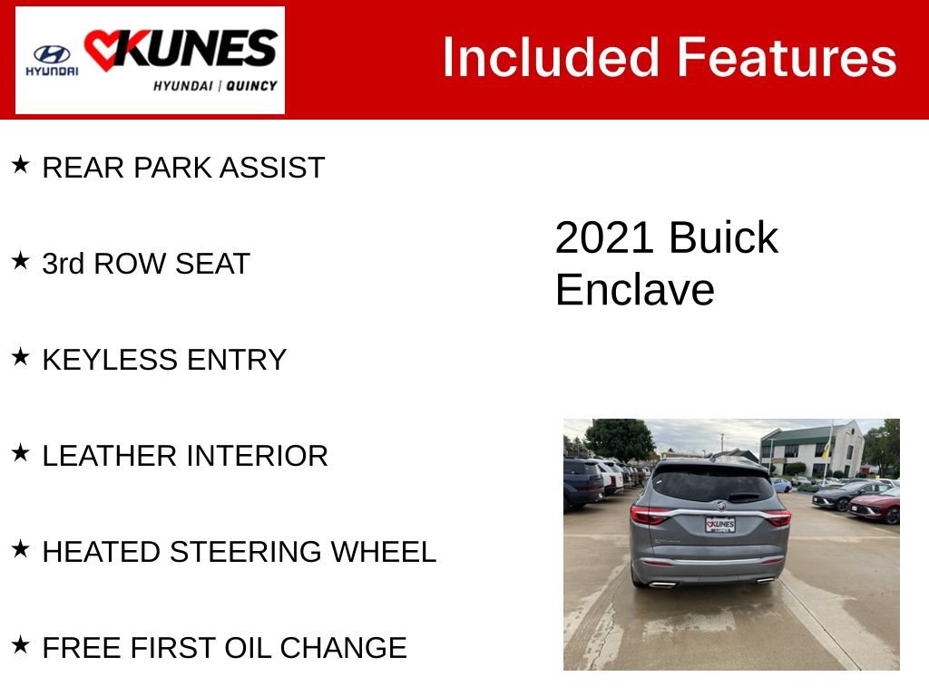 Used 2021 Buick Enclave Avenir w/ Avenir Technology Package AWD/4WD image 3