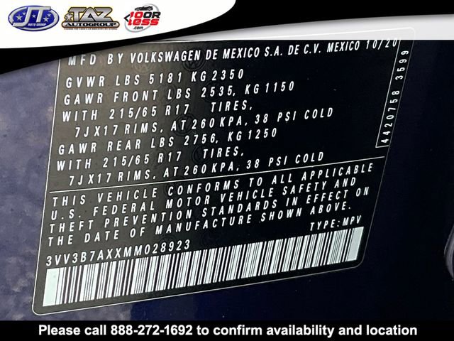 Used 2021 Volkswagen Tiguan SE image 21