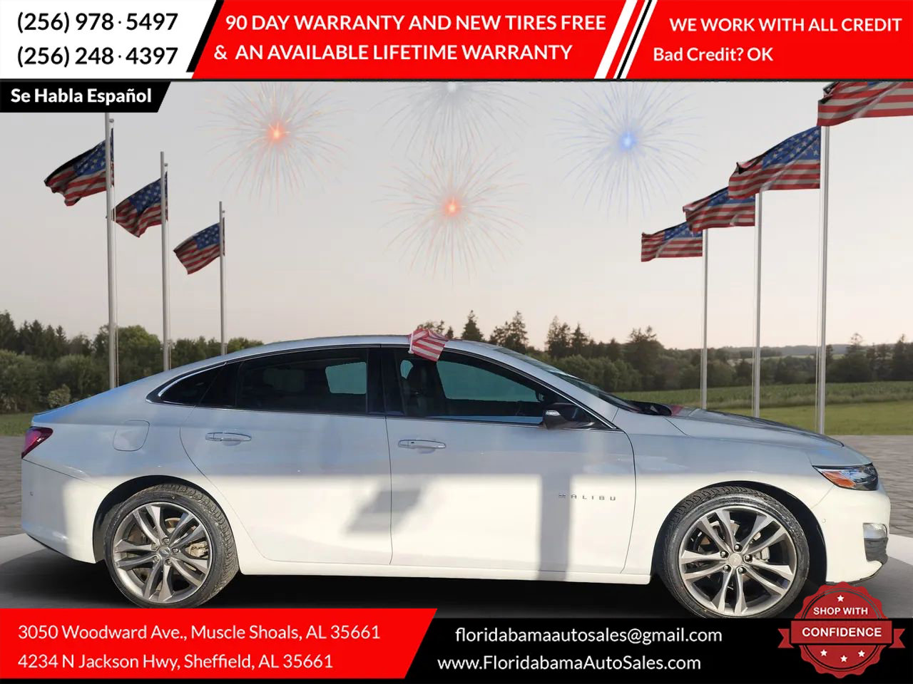 Used 2019 Chevrolet Malibu Premier w/ Sun and Wheel Package image 8