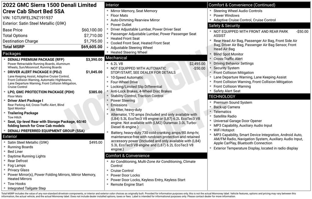 Certified 2022 GMC Sierra 1500 Denali w/ Denali Premium Package AWD/4WD image 30