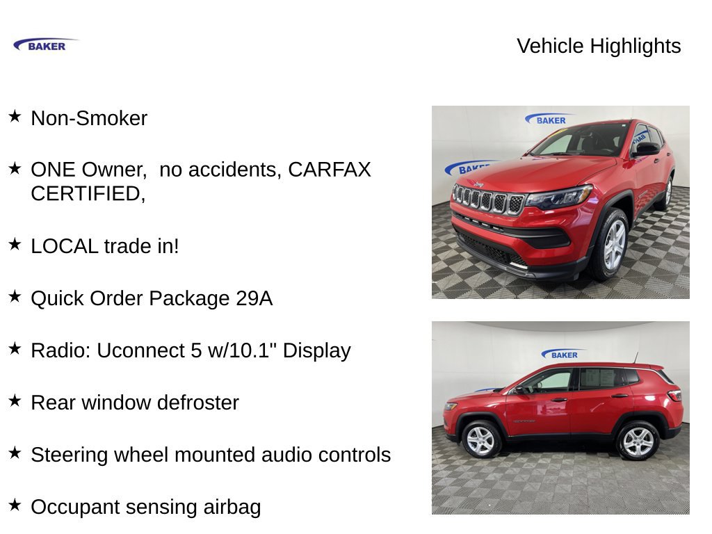 Used 2023 Jeep Compass Sport AWD/4WD image 4