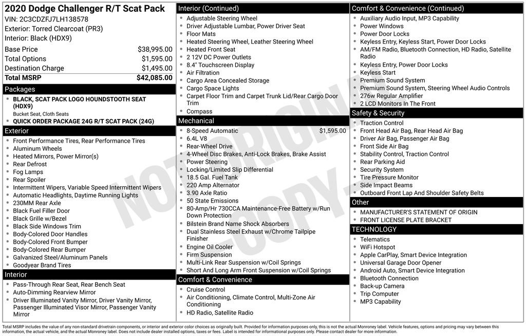 Used 2020 Dodge Challenger R/T Scat Pack image 18