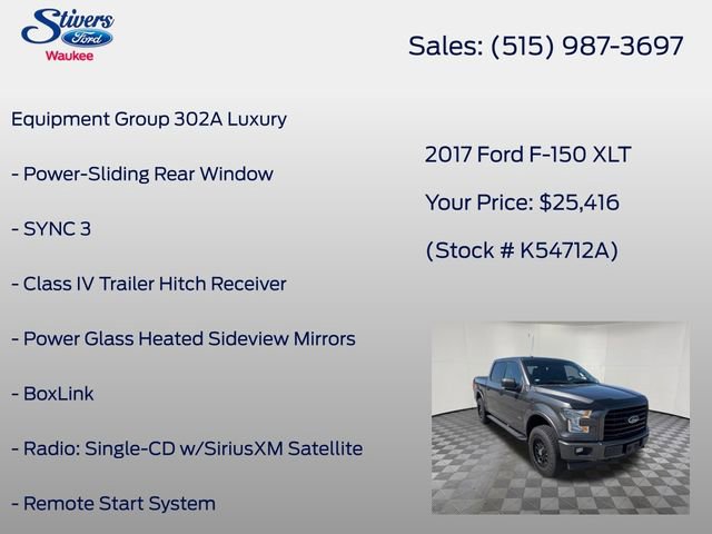 Used 2017 Ford F150 XLT w/ Equipment Group 302A Luxury AWD/4WD image 8